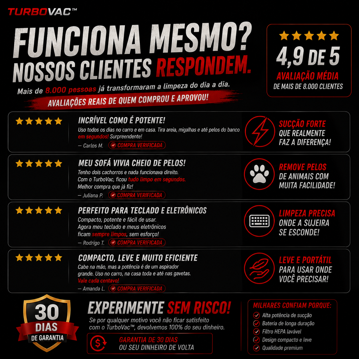 Aspirador Portátil TurboVac™