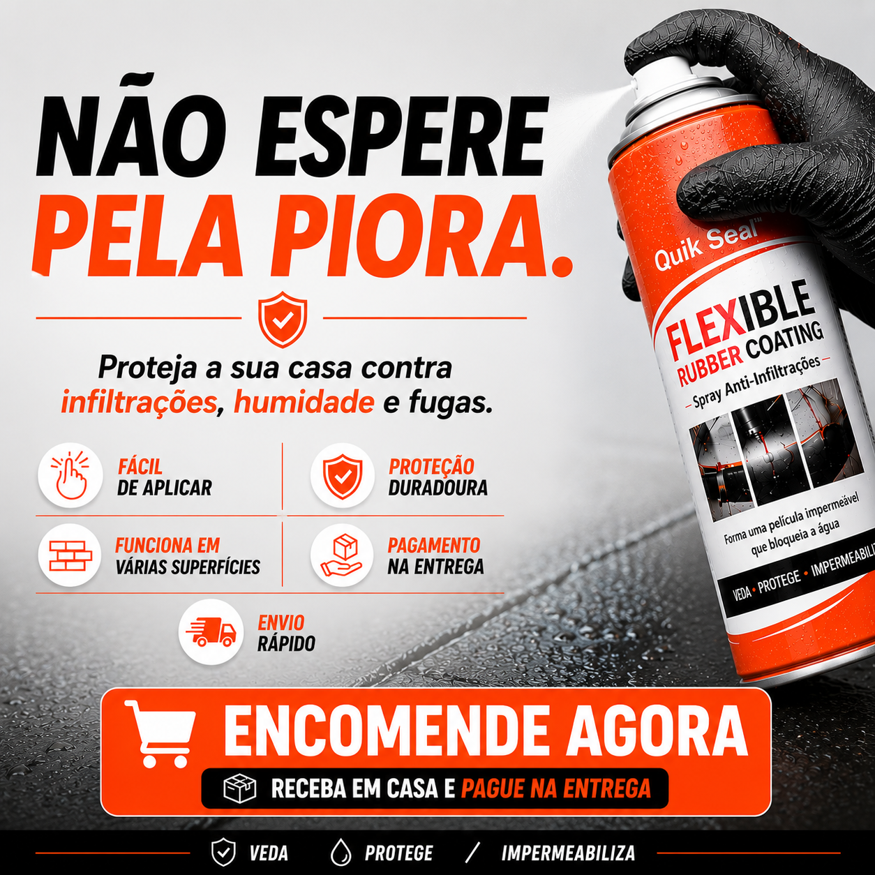 Quik Seal™ | Spray Anti-Infiltrações