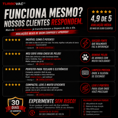 Aspirador Portátil TurboVac™