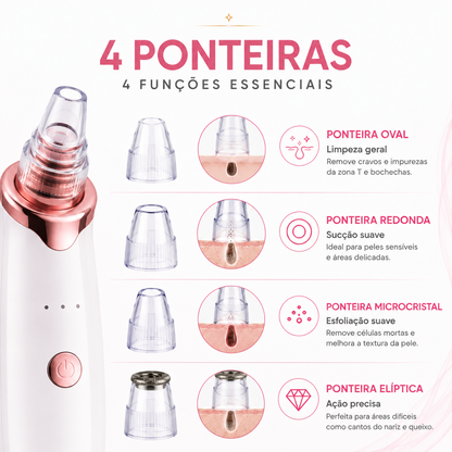 Removedor de Cravos e Espinhas PoreClean Pro™ + Sérum Antiacne GRÁTIS