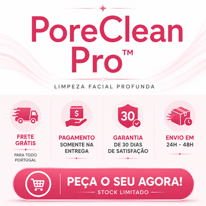 Removedor de Cravos e Espinhas PoreClean Pro™ + Sérum Antiacne GRÁTIS