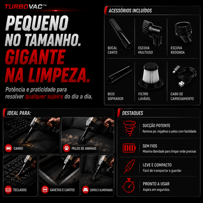 Aspirador Portátil TurboVac™