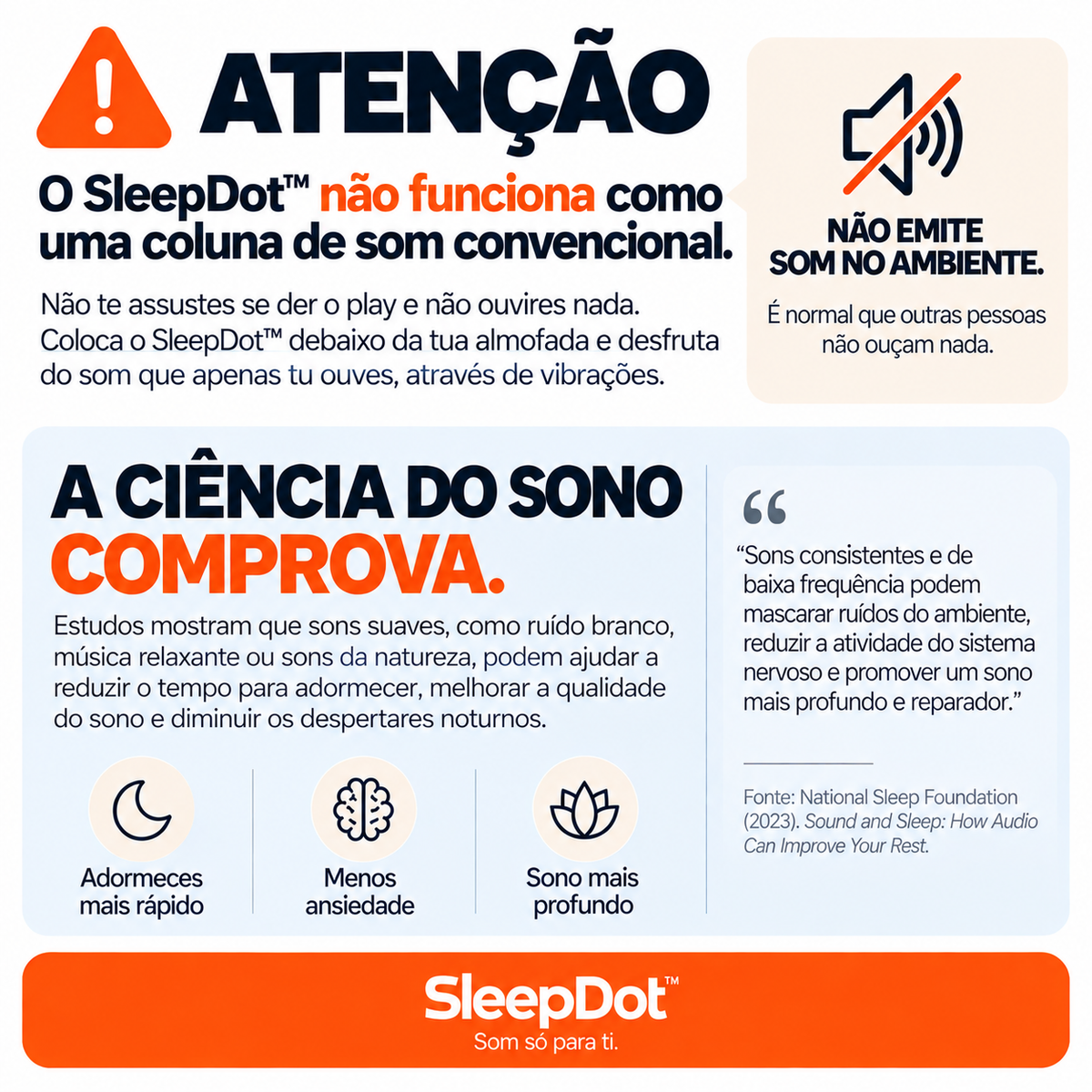 SleepDot™ | Som Privado Para Dormir Melhor