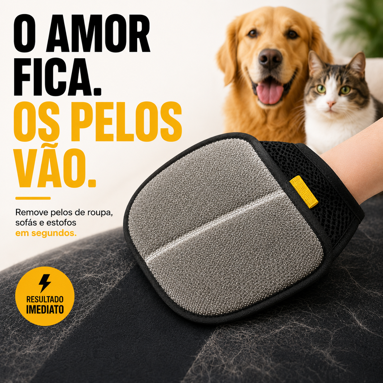 Escova Tira Pelos Eletrostática