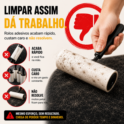 Escova Tira Pelos Eletrostática