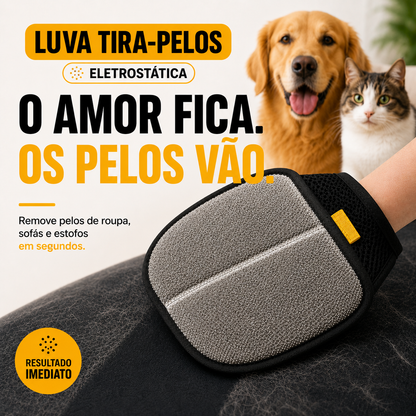 Luva Tira-Pelos Eletrostática