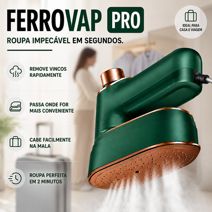 Ferro de Engomar Portátil 2 em 1 com Vapor