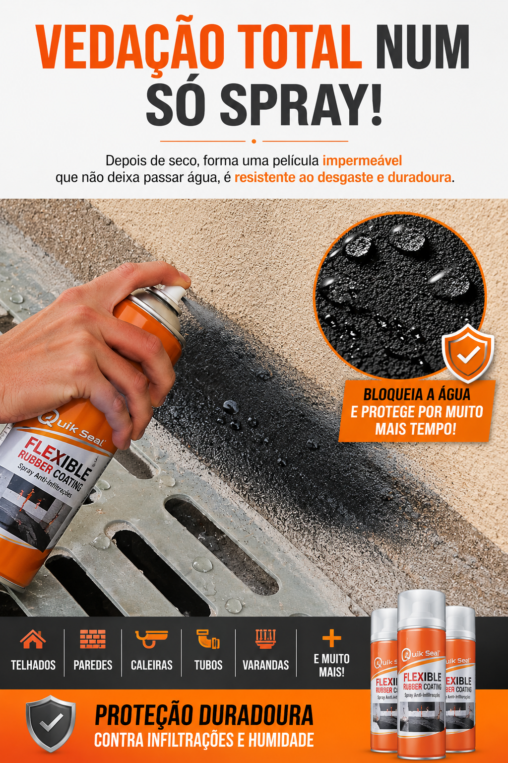 Quik Seal™ | Spray Anti-Infiltrações