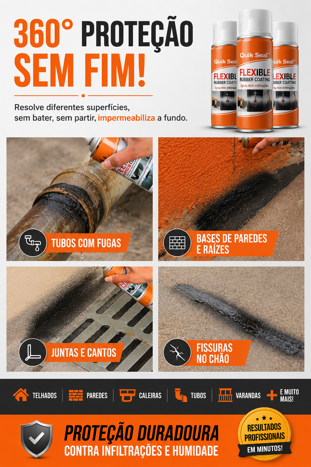 Quik Seal™ | Spray Anti-Infiltrações