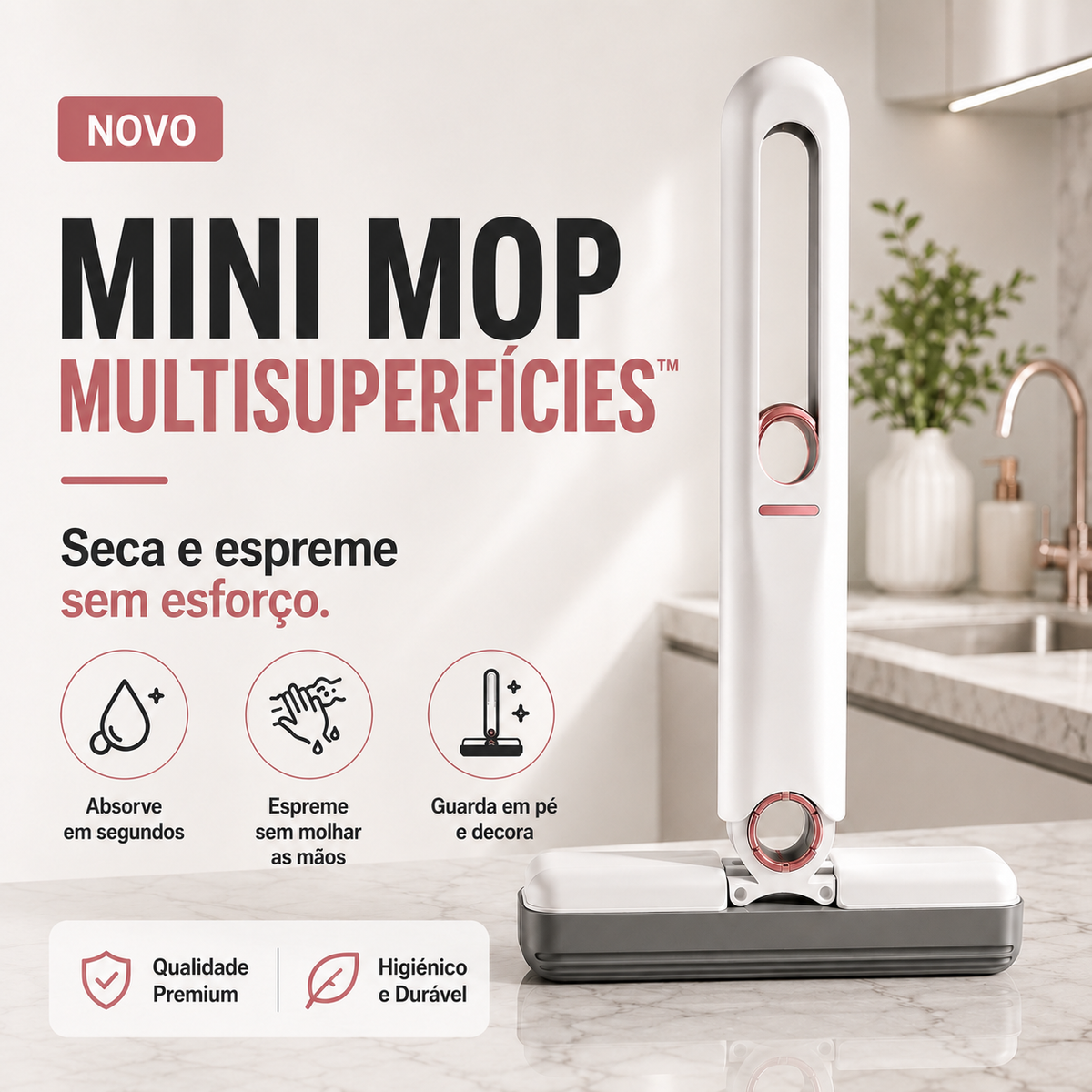Mini Mop MultiSuperfícies™ | Ultra Absorvente