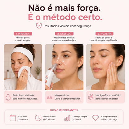 Removedor de Pontos Negros e Impurezas Profissional - PoreClean Pro™