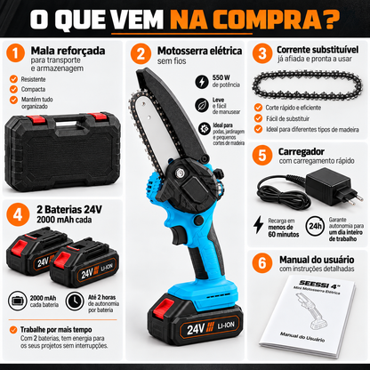 Motosserra Elétrica 4" | SEESSI™