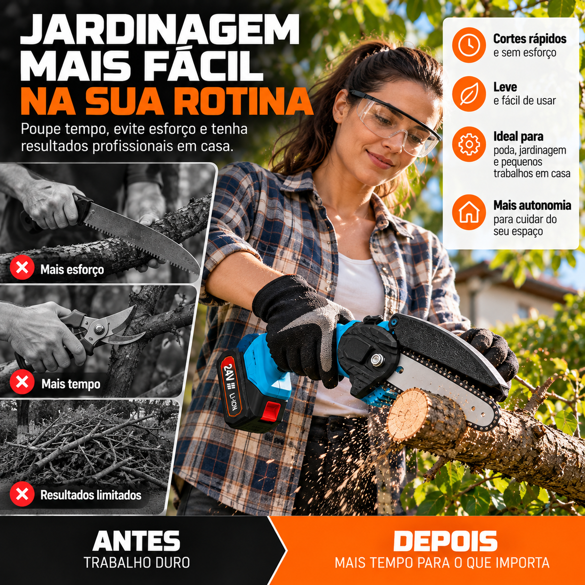 Motosserra Elétrica 4" | SEESSI™