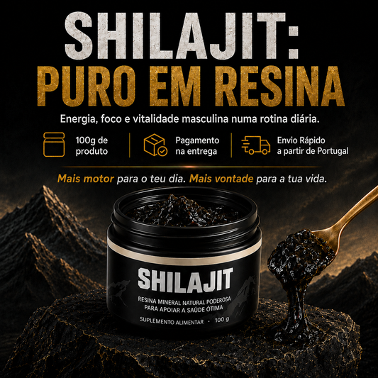 Resina Pura de SHILAJIT® | Energia, Foco e Vitalidade Sem Químicos