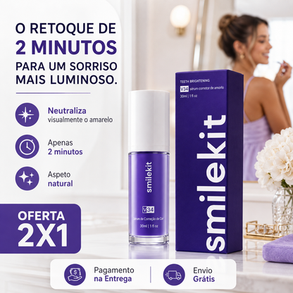 SmileKit™ V34 | Sérum Corretor de Tons Amarelados (COMPRA 1, LEVA 2)