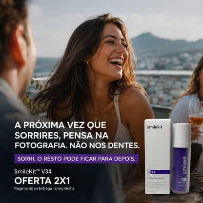 SmileKit™ V34 | Sérum Corretor de Tons Amarelados (COMPRA 1, LEVA 2)