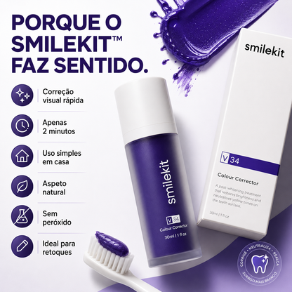 SmileKit™ V34 | Sérum Corretor de Tons Amarelados (COMPRA 1, LEVA 2)