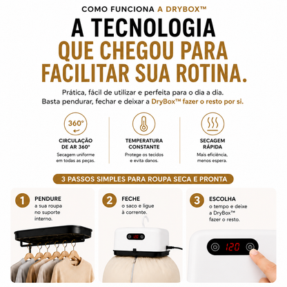 Secador de Roupa Elétrico | DryBox™