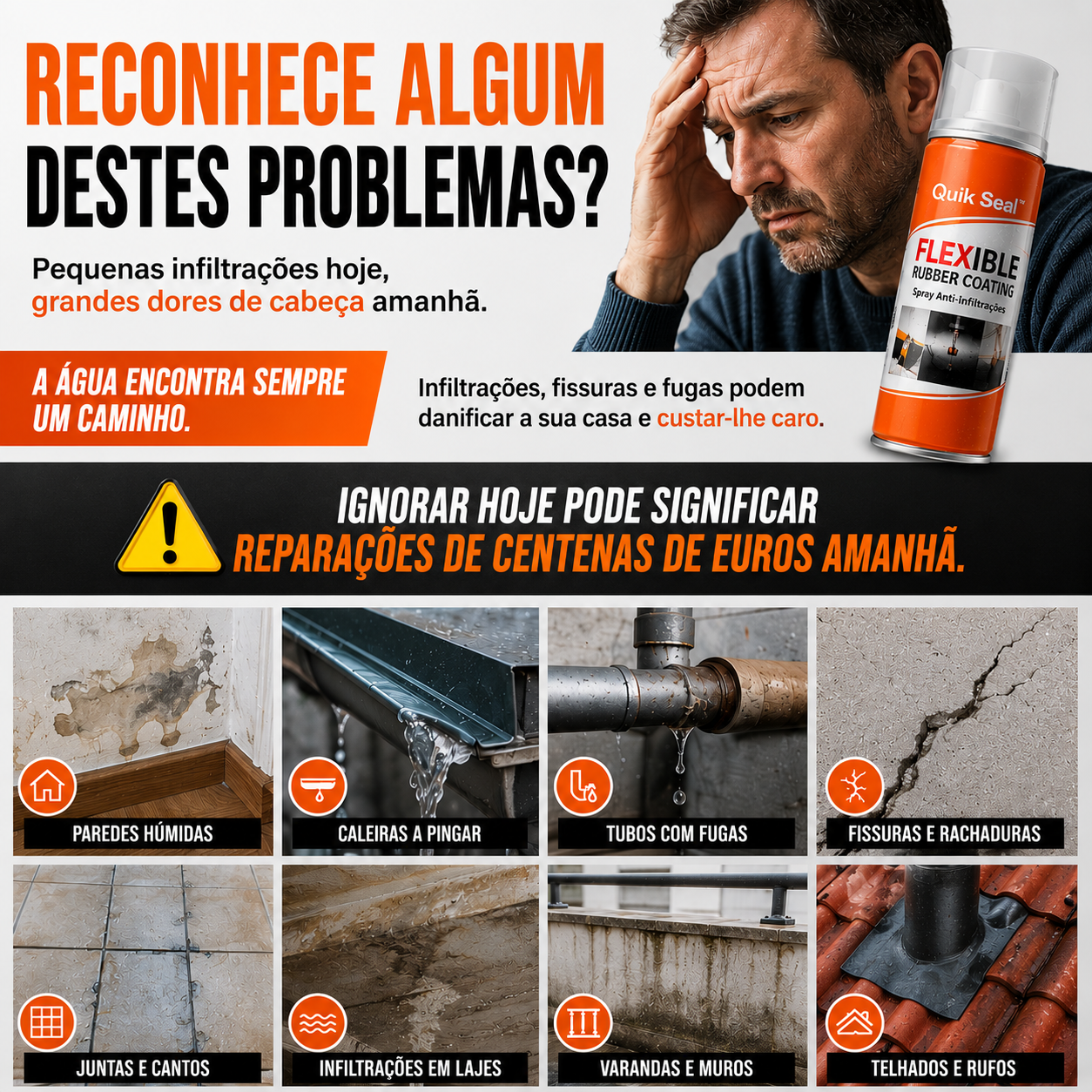 Quik Seal™ | Spray Anti-Infiltrações