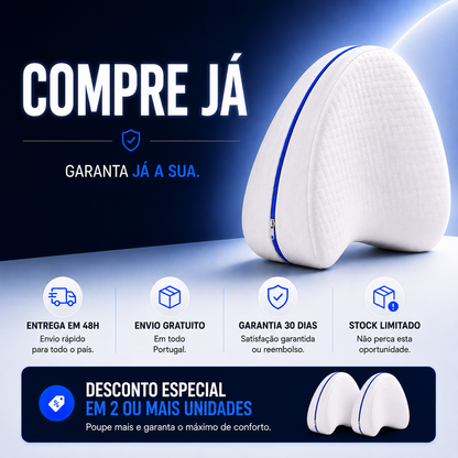 Almofada Ergonómica Ortoflex™ | Alinha Ancas e Coluna