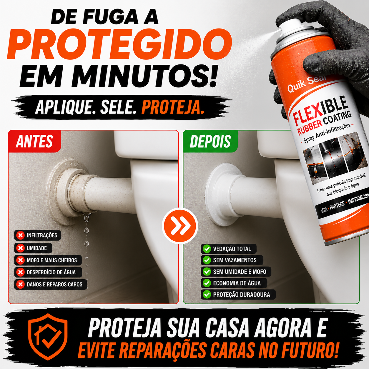 Quik Seal™ | Spray Anti-Infiltrações