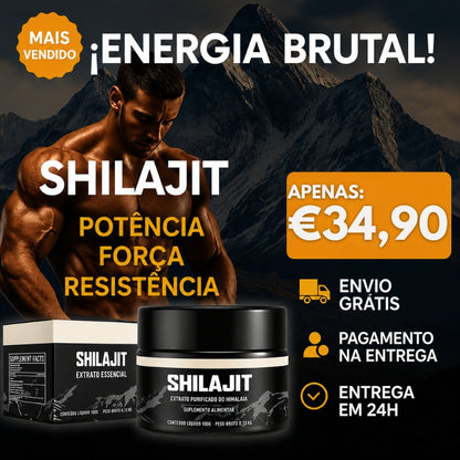 Resina Pura SHILAJIT® | Energia, Foco e Vitalidade Masculina