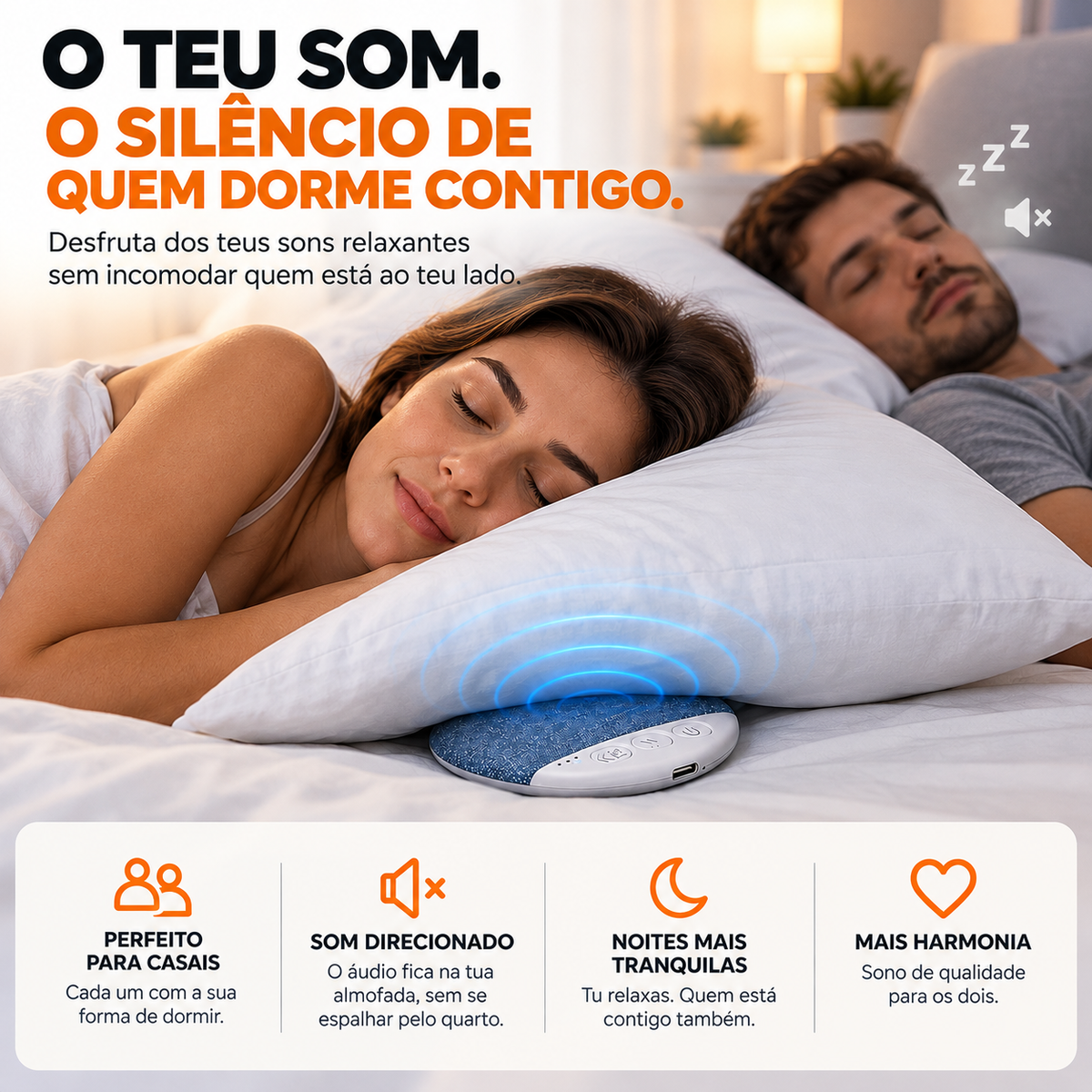 SleepDot™ | Som Privado Para Dormir Melhor