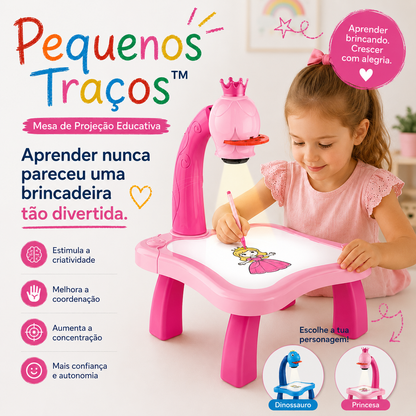 Pequenos Traços™ | Mesa de Projeção Educativa