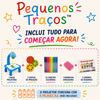 Pequenos Traços™ | Mesa de Projeção Educativa
